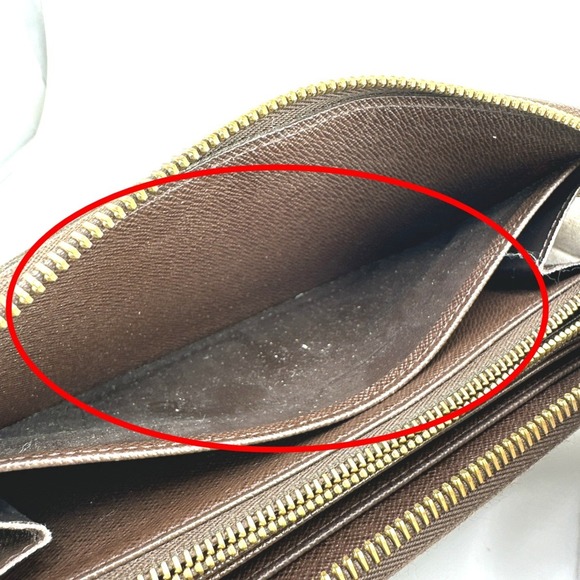 Louis Vuitton LOUIS VUITTON Long Wallet Round Damier Zippy Canvas N60015 Eben... - Picture 14 of 16